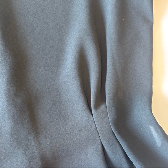 VINTAGE NEIMAN MARCUS Women’s Sheer‎ Black Long Sleeve Peplum Beaded Blouse Sz 4 - Picture 8 of 16